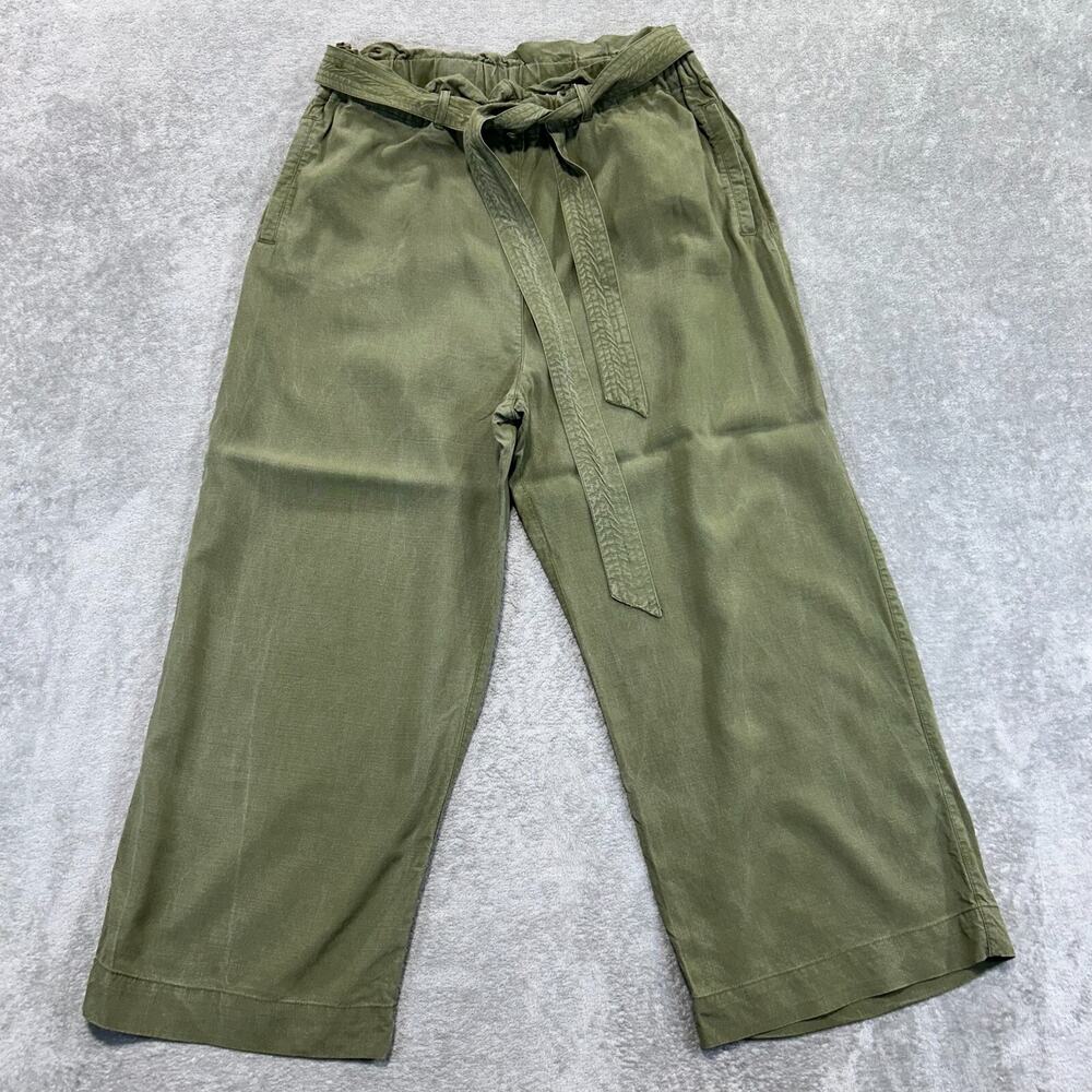 Industry Republic Clothing Cropped Wide Leg Pull On Pants Size Medium 100 Tencel